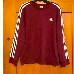 Large adidas sweatshirt.